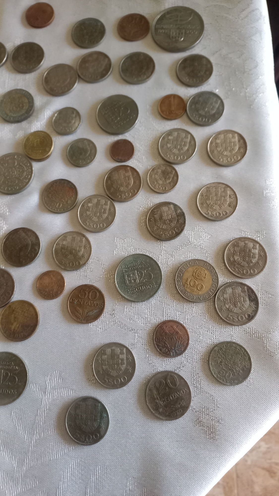Tenho moedas de escudo para colecção