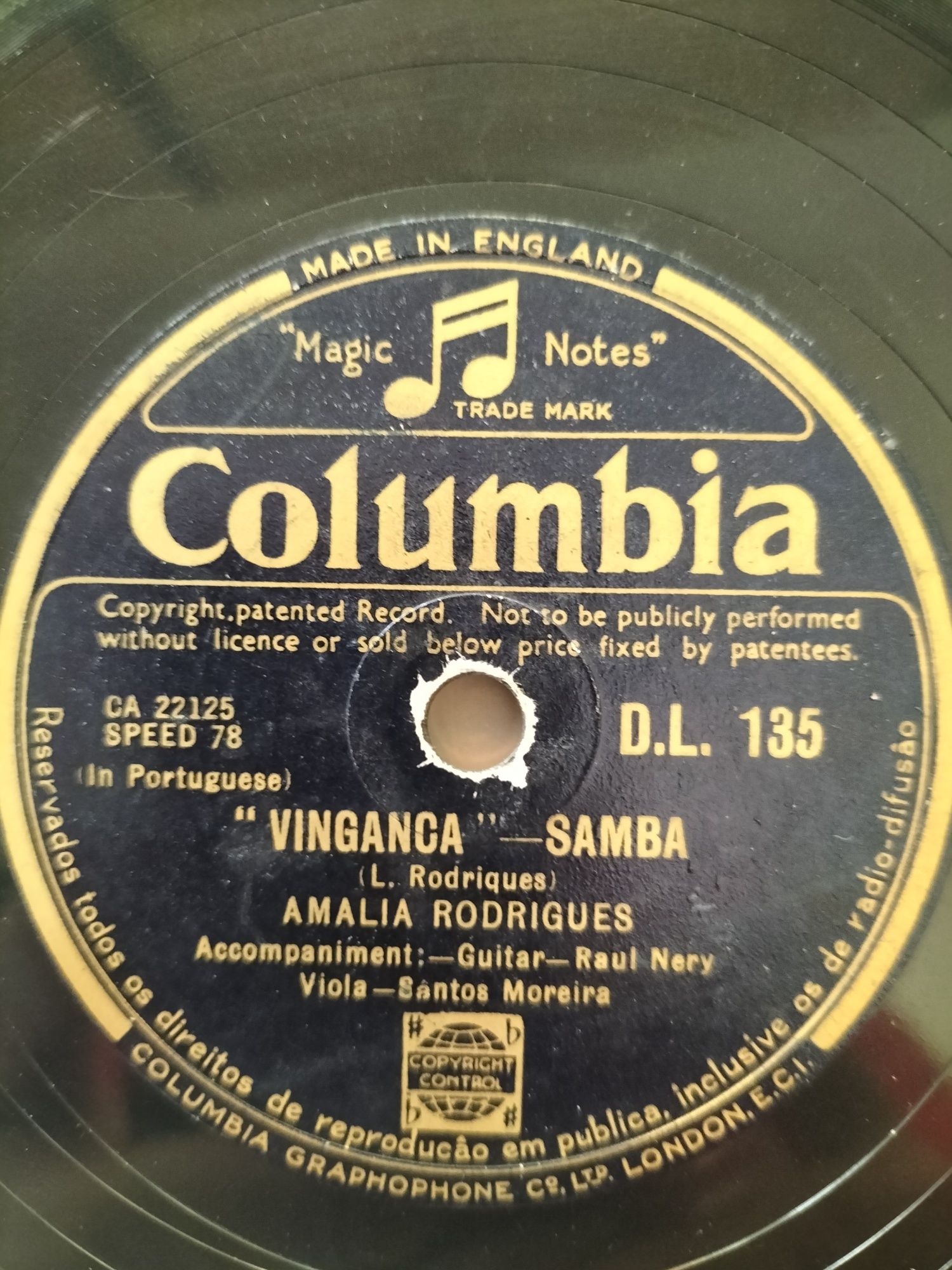 AMÁLIA - ANOS 50 - DISCOS DE 78rpm - RAROS