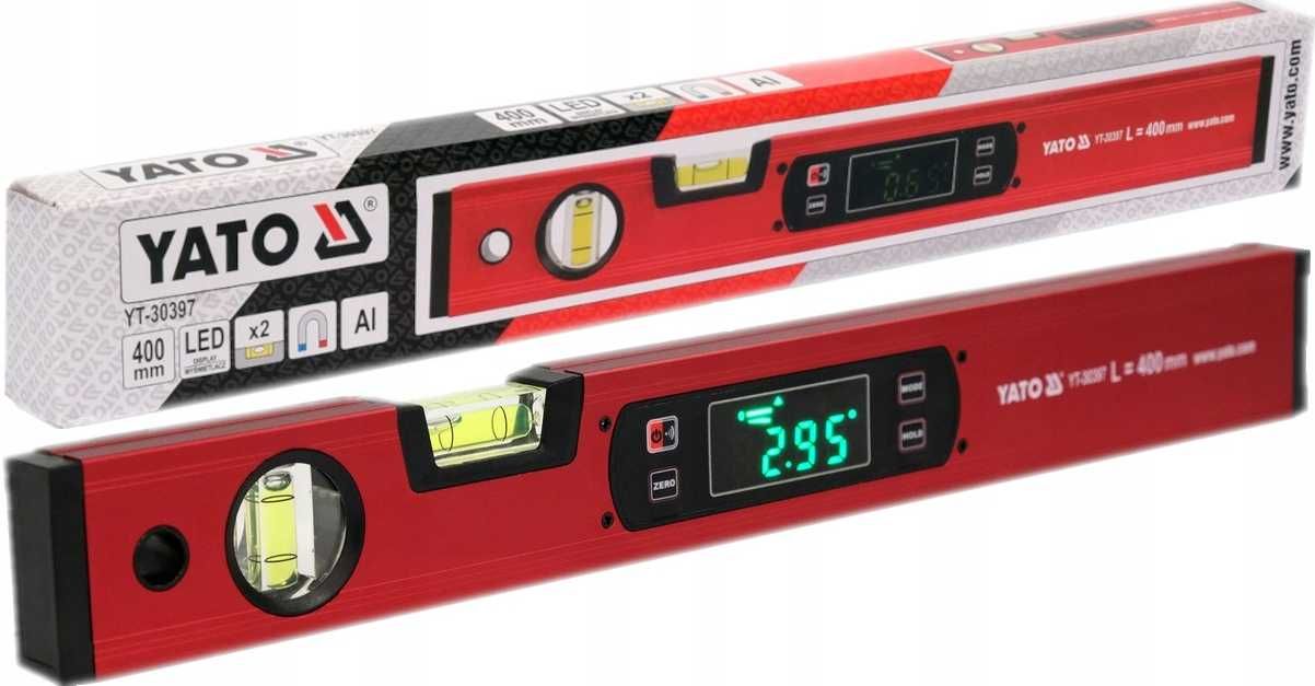 Nowa YATO Poziomica Elektroniczna 400mm Magnetyczna YT-30397 (OKAZJA)