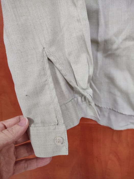 Wygodna zielonkawa koszula damska vintage retro lata 90 elegancka bluz