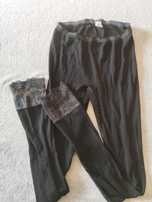 Legginsy merino jedwab mey damskie z koronka