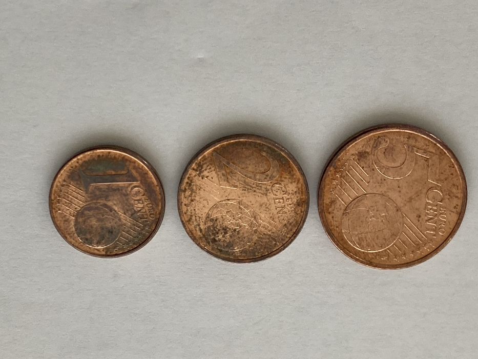 Moedas Set Portugal 2002 - primeiras moedas emitidas em euros