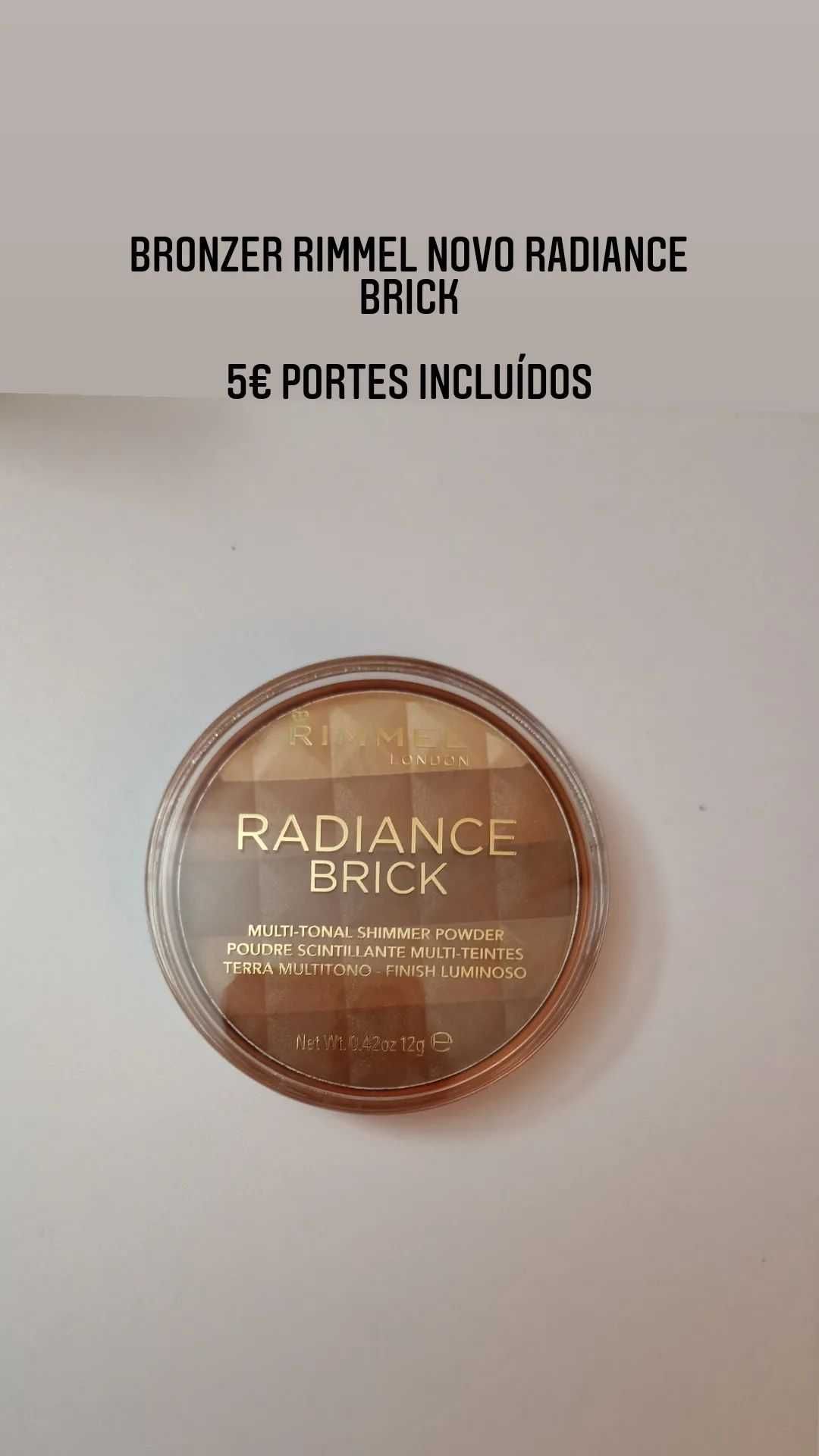 Bronzer Rimmel NOVO radiance brick portes incluidos