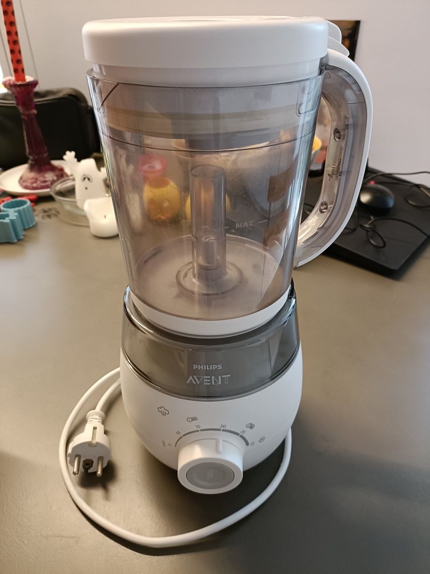 Robot cozinha Philips Avent EasyPappa 4em1 + accesorios congelação