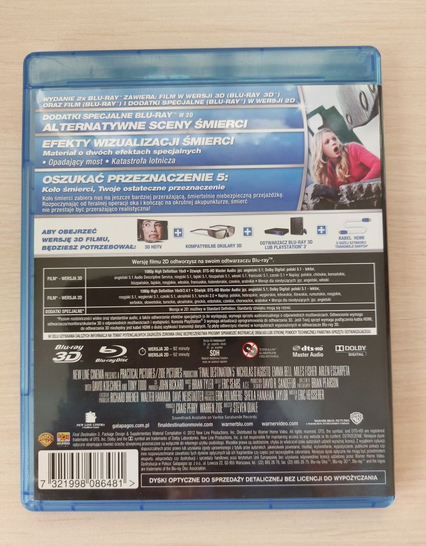Film Oszukać Przeznaczenie 5 Blu-ray - FINAL DESTINATION 5