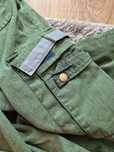 Spodnie zielone cargo, drelich Vintage, Galls,r. 4-5 XL