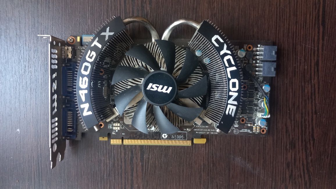 Видеокарта MSI PCI-E GeForce GTX460 1GB DDR5 (N460GTX CYCLONE 1GD5)