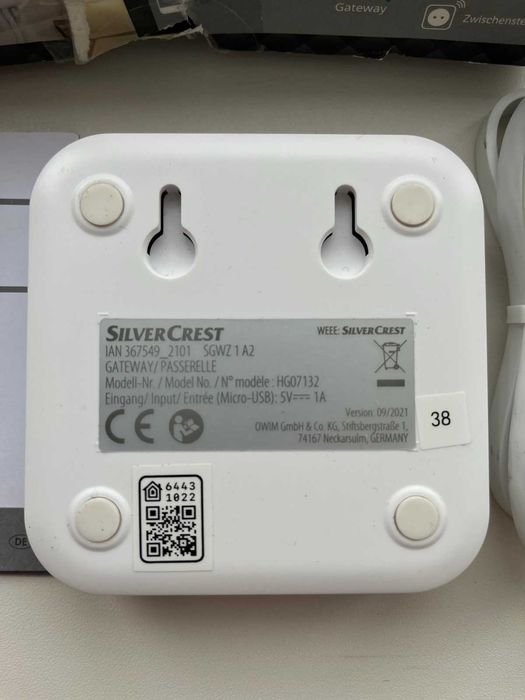 Шлюз SilverCrest Smart Home Gateway.