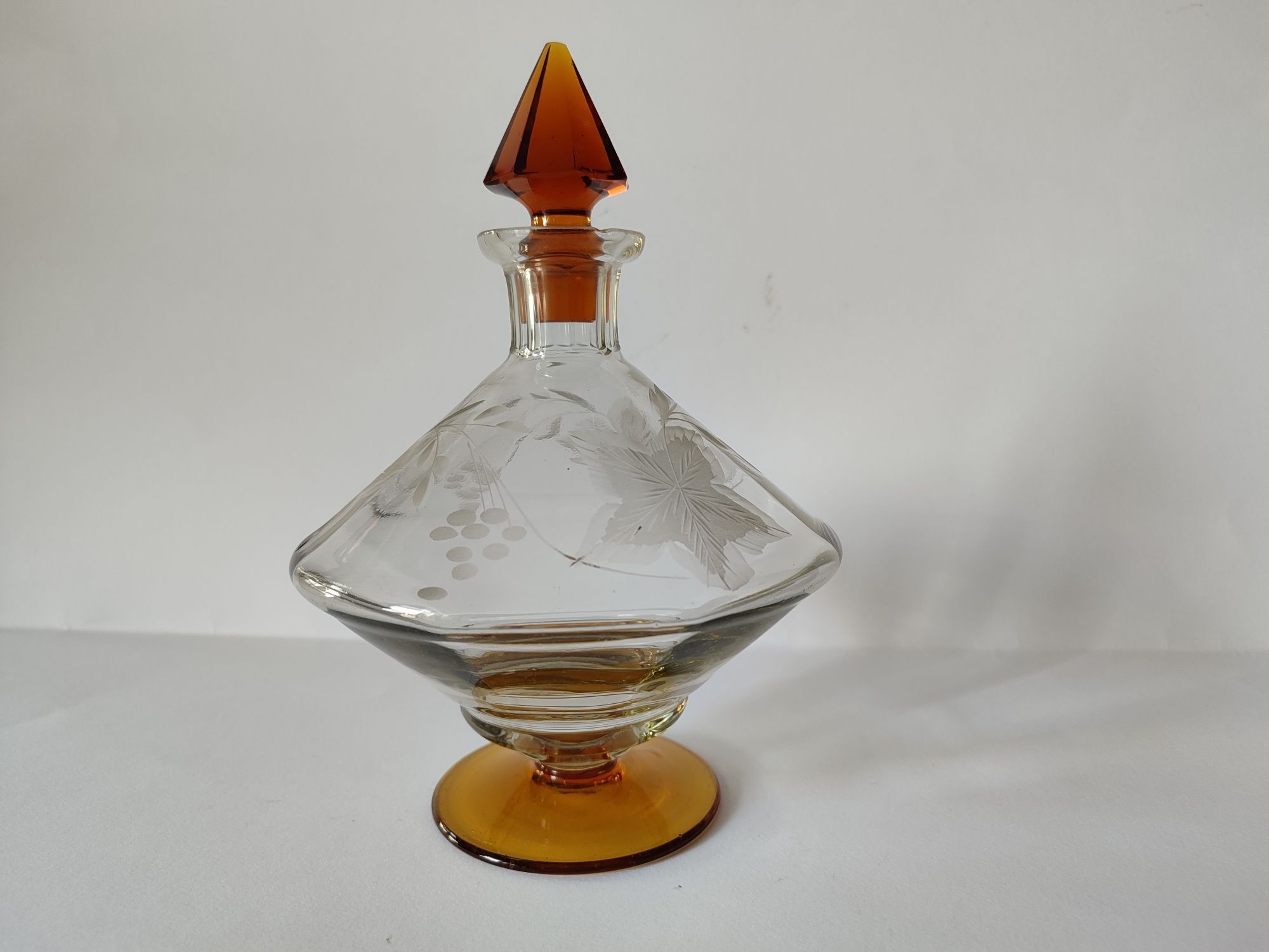 Karafka art deco huta Zawiercie katalogowa