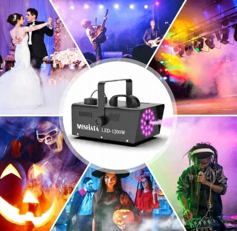 Maszyna do dymu, 1200W maszyna do dymu z 18 diodami LED RGB