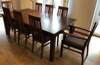Stół dębowy 2.2 x 1.2 m + krzesła