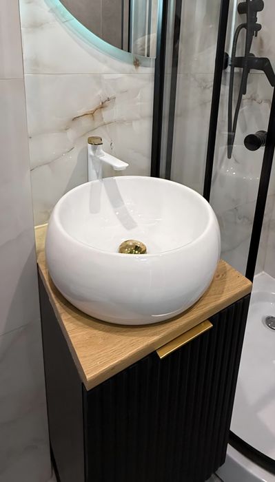 Nowa umywalka PREMIUM KERRA - okrągła 40 cm - nowoczesna - loft