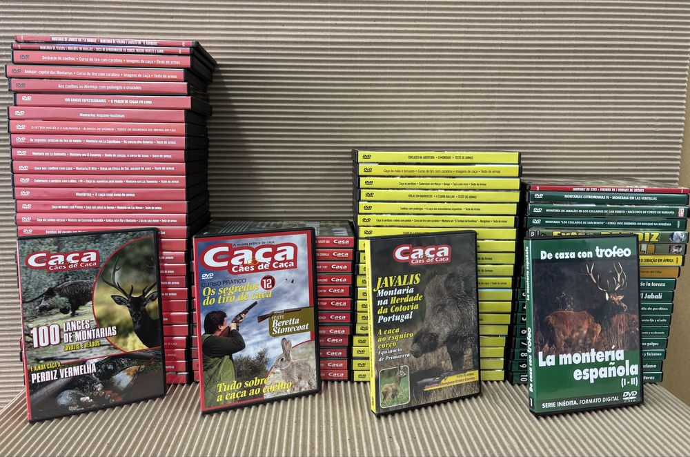 Coleções várias: 80 DVD’s caça