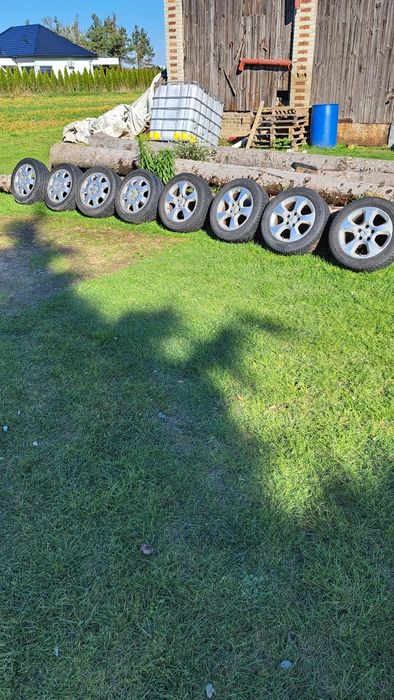 Alufelgi opel 16 5x 108 dwa komplety z oponami lato zima