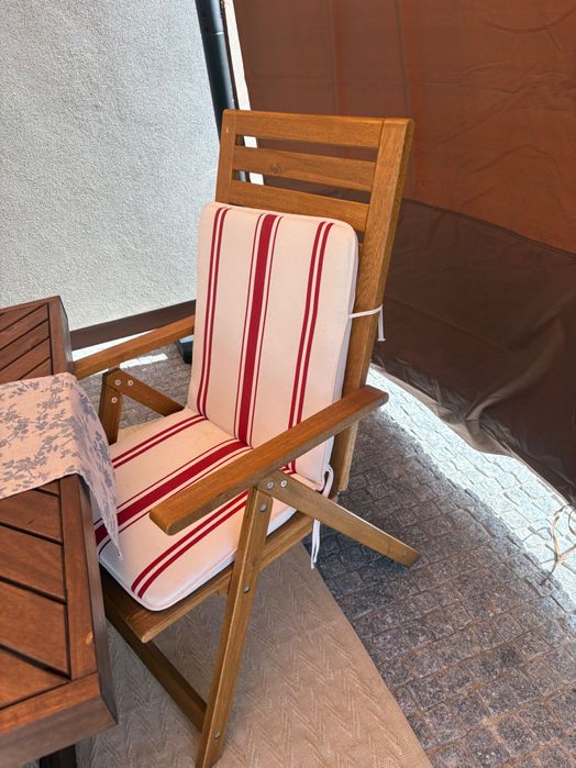 Conjunto jardim, mesa + 6 cadeiras