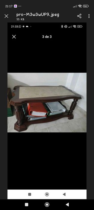 Mesa de centro de sala de estar