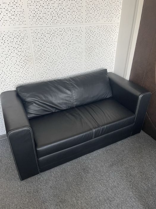 Sofa skórzana rozkładana Ikea