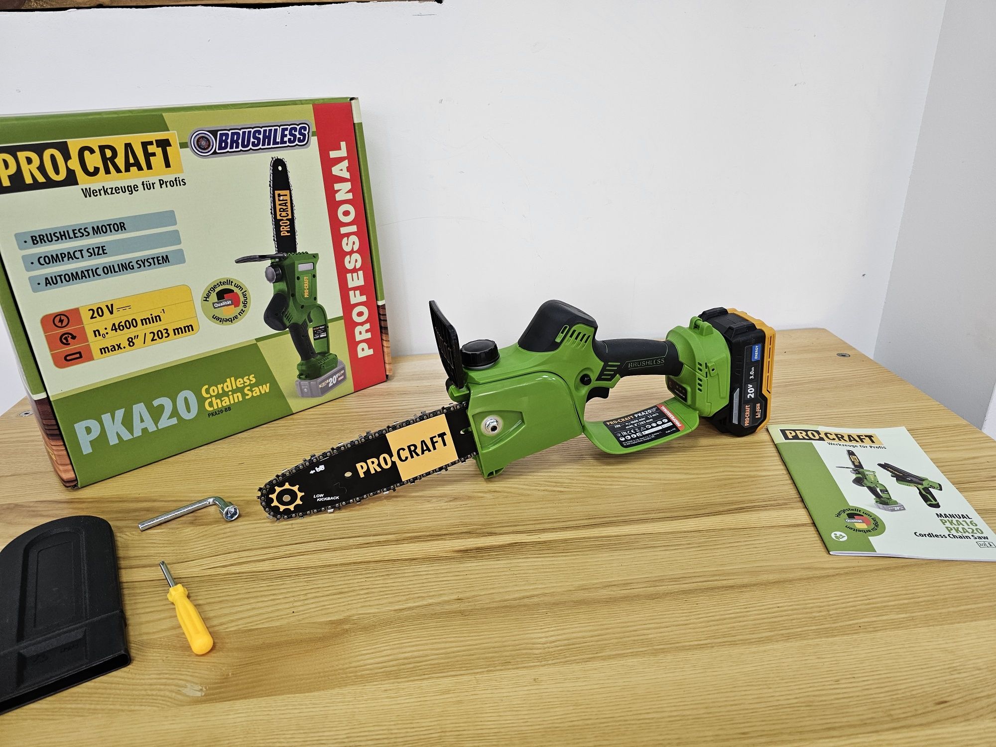 Мини Пила Procraft PKA20 Подача Масла Бесщеточный двиг.