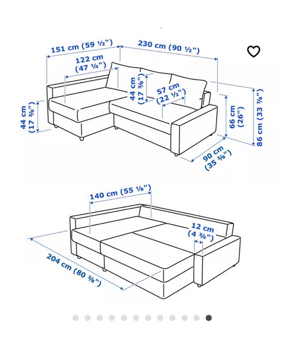 Sofa cama FRIHETEN da IKEA