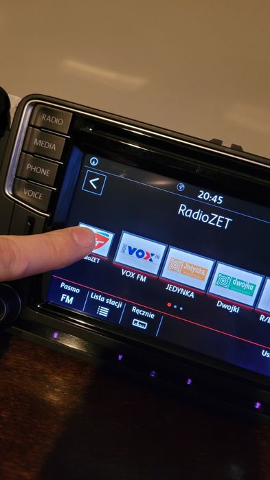 Dotyk wyświetlacz lcd nawigacji AppConnect Carplay MIB STD VW SKODA SE