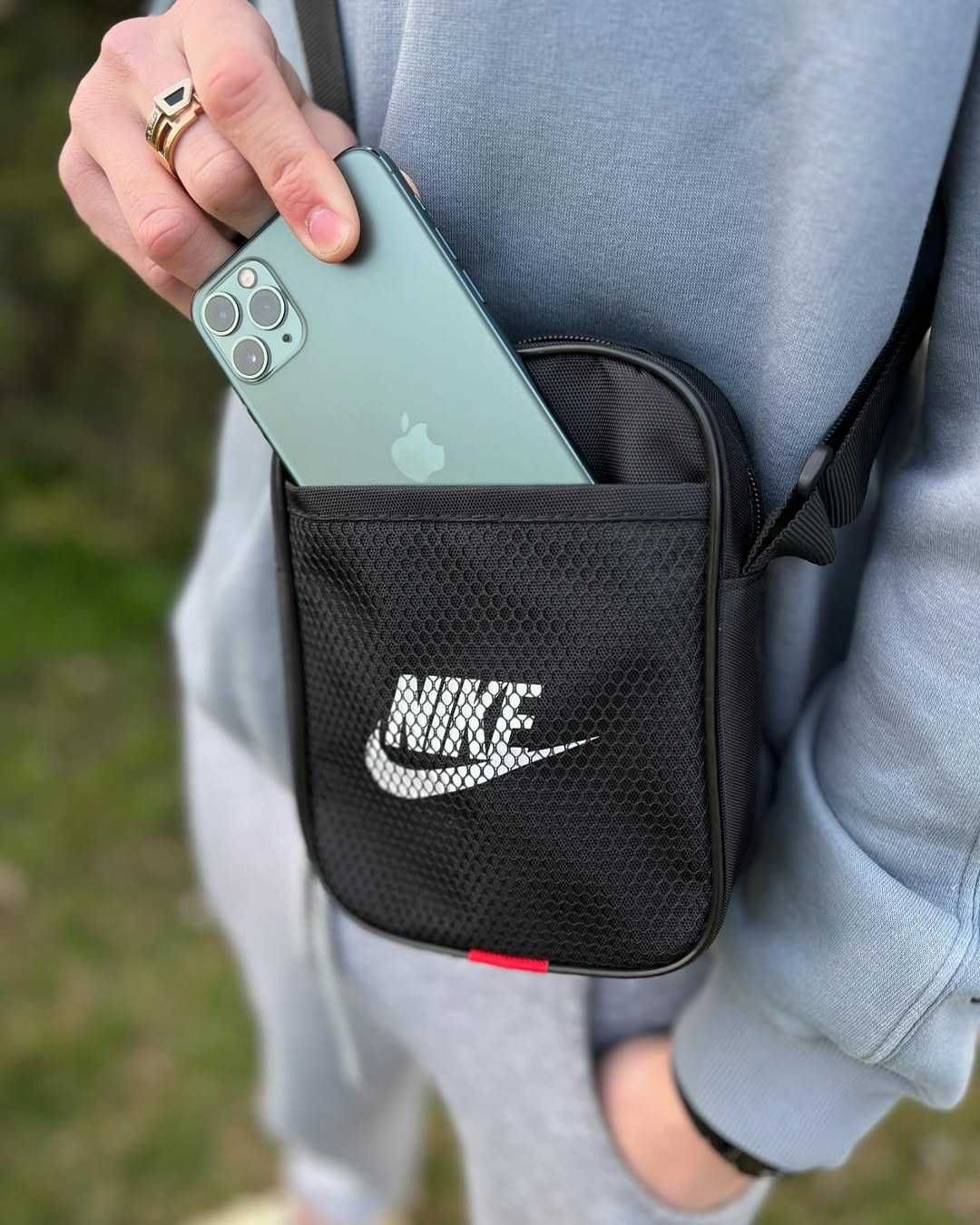 Компактна сумка Nike, стильний месенджер Найк, барсетка через плече