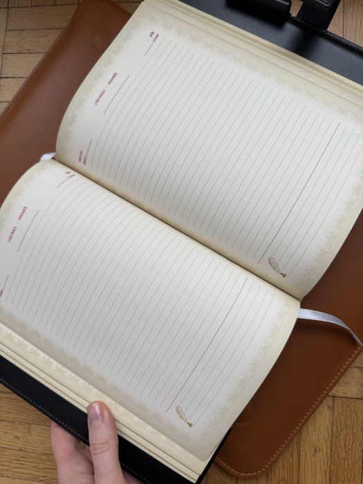 Подарочный кожаный блокнот ежедневник