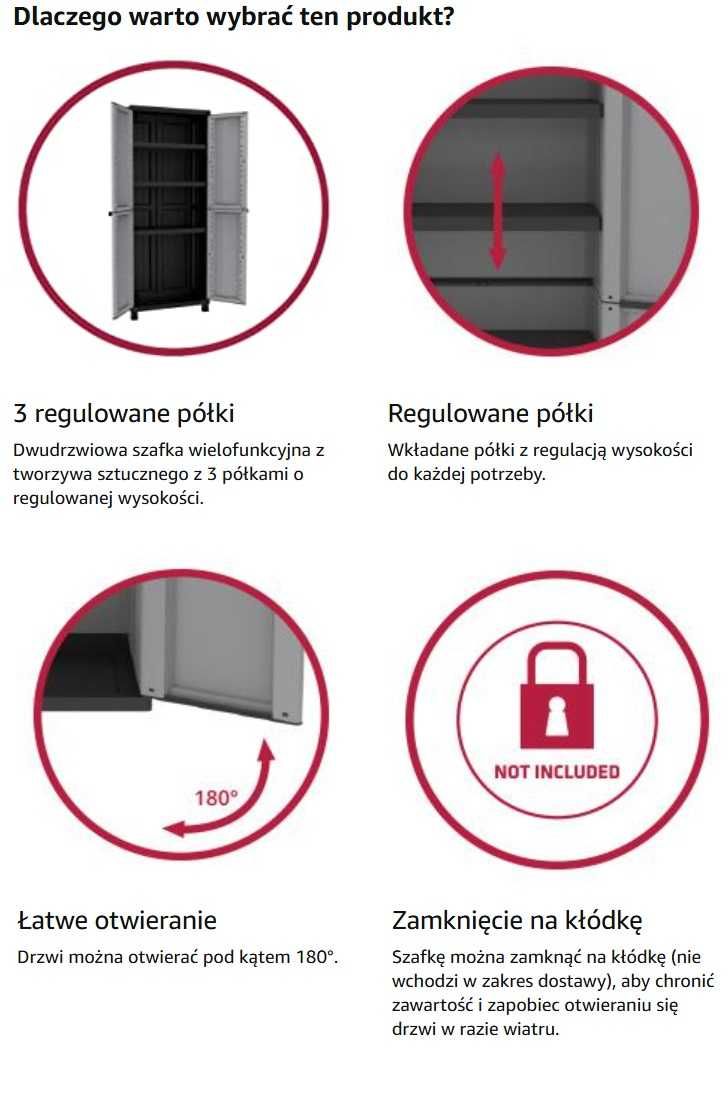 Dwudrzwiowa szafka wielofunkcyjna