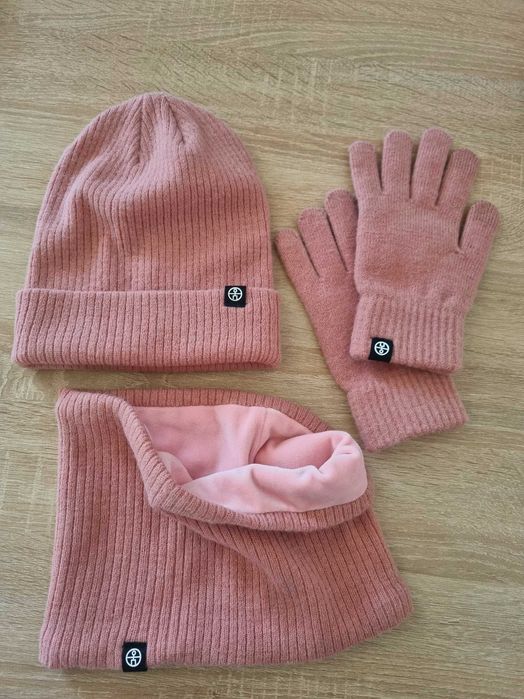 Зимовий комплект із 3 предметів (шапка, снуд, рукавички), one size