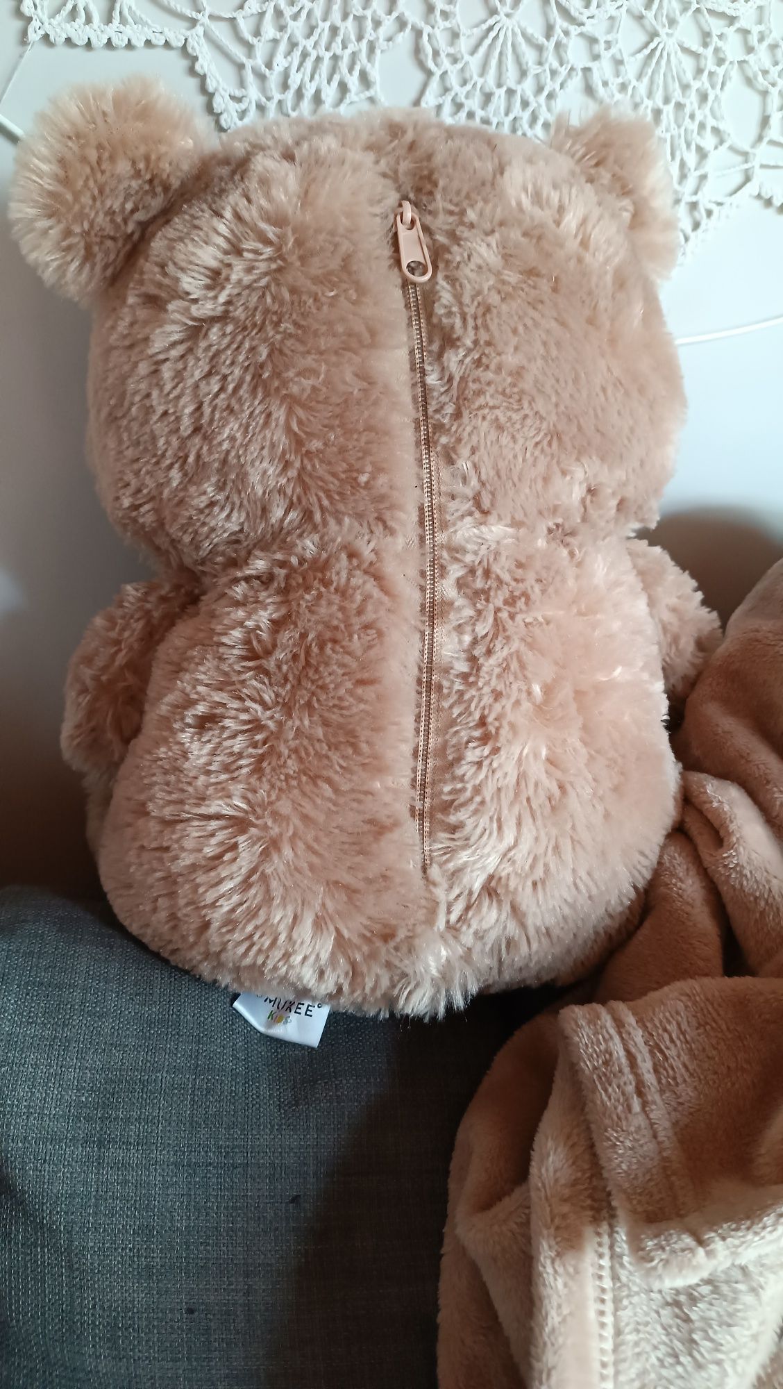 Miś 3w1 pluszak-kocyk-poduszka przytulanka smukee kids