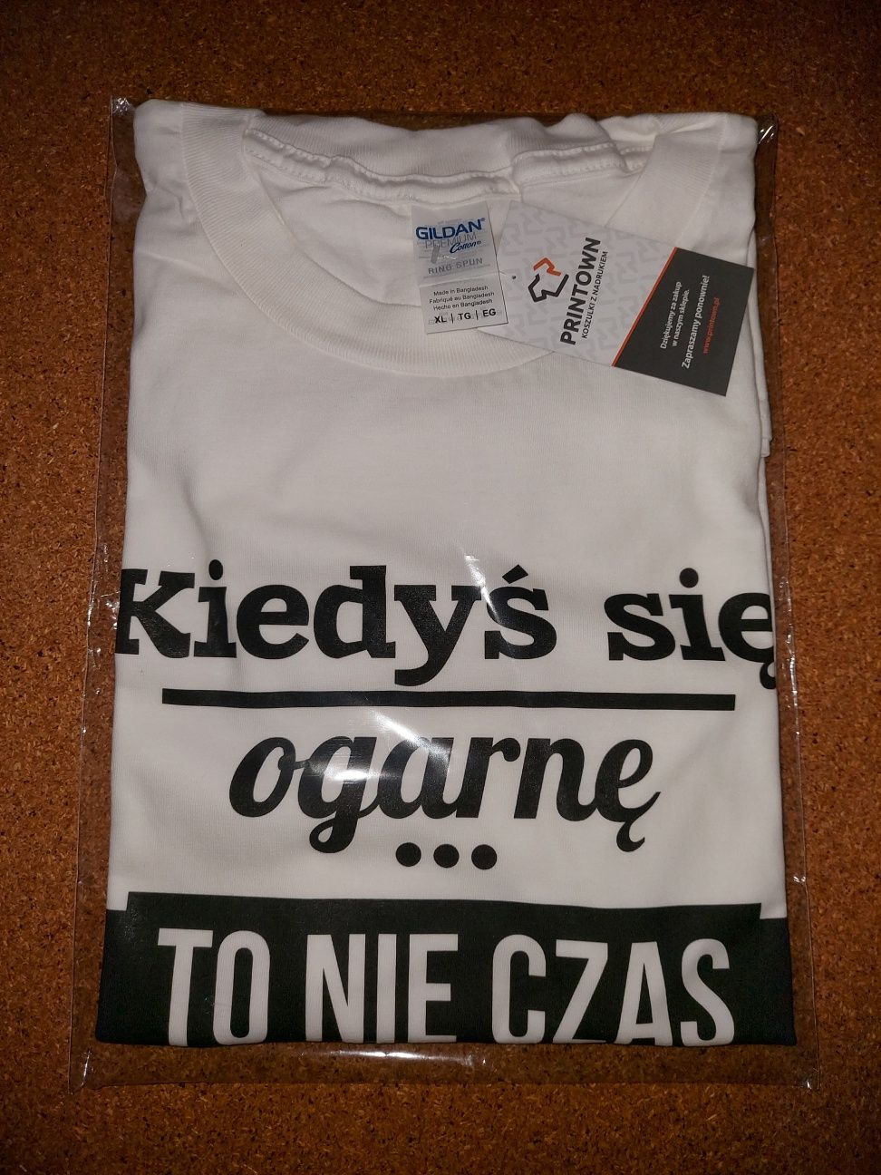 Koszulka z nadrukiem "Kiedyś się ogarnę to nie czas na takie wybryki.