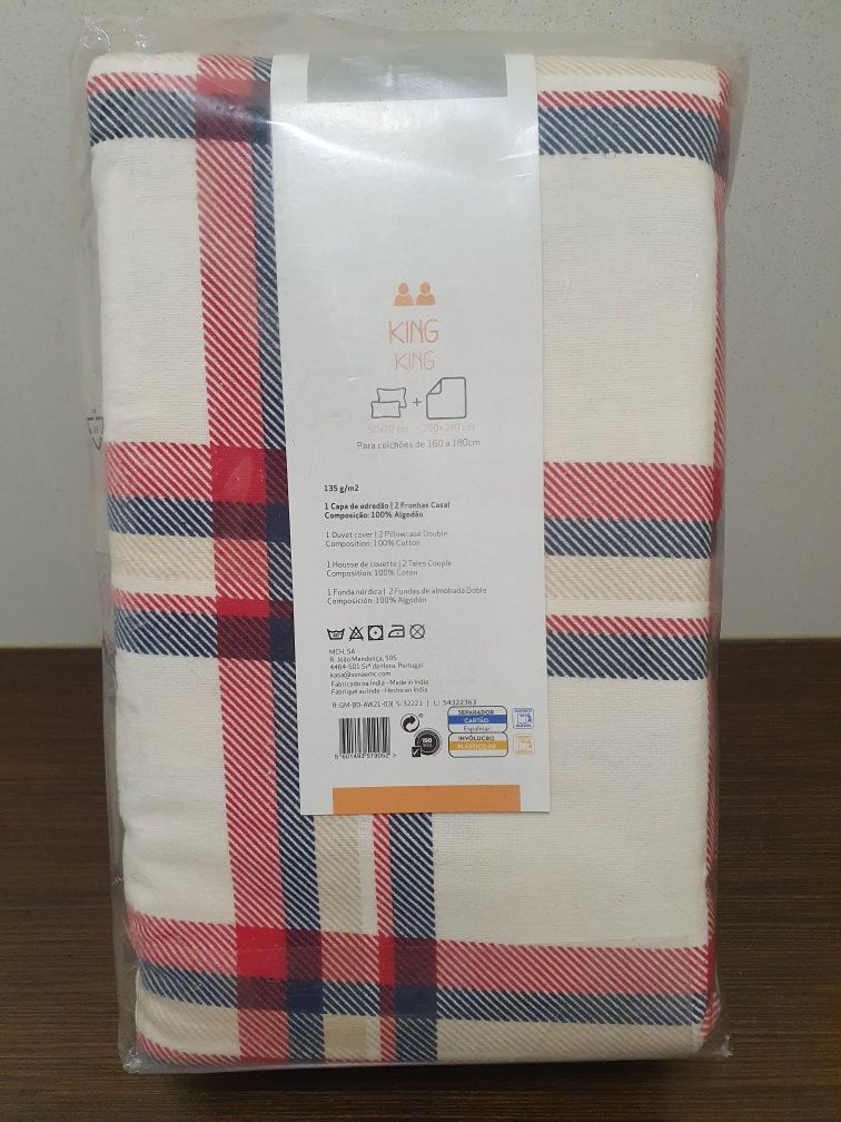 Conjunto Capa Edredão Flan Novo
