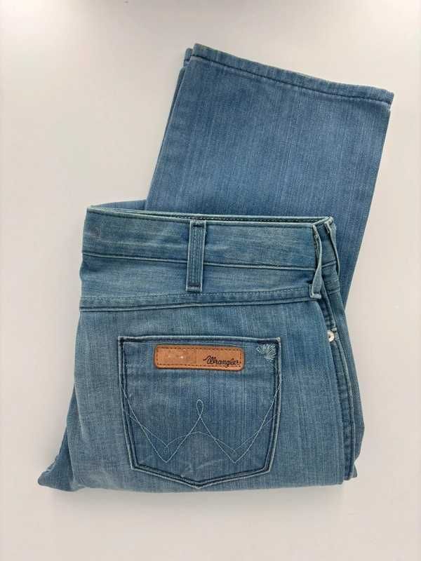 Wrangler Mae W28 L32 Damskie Jeansy Slim Fit Light Blue nowe
