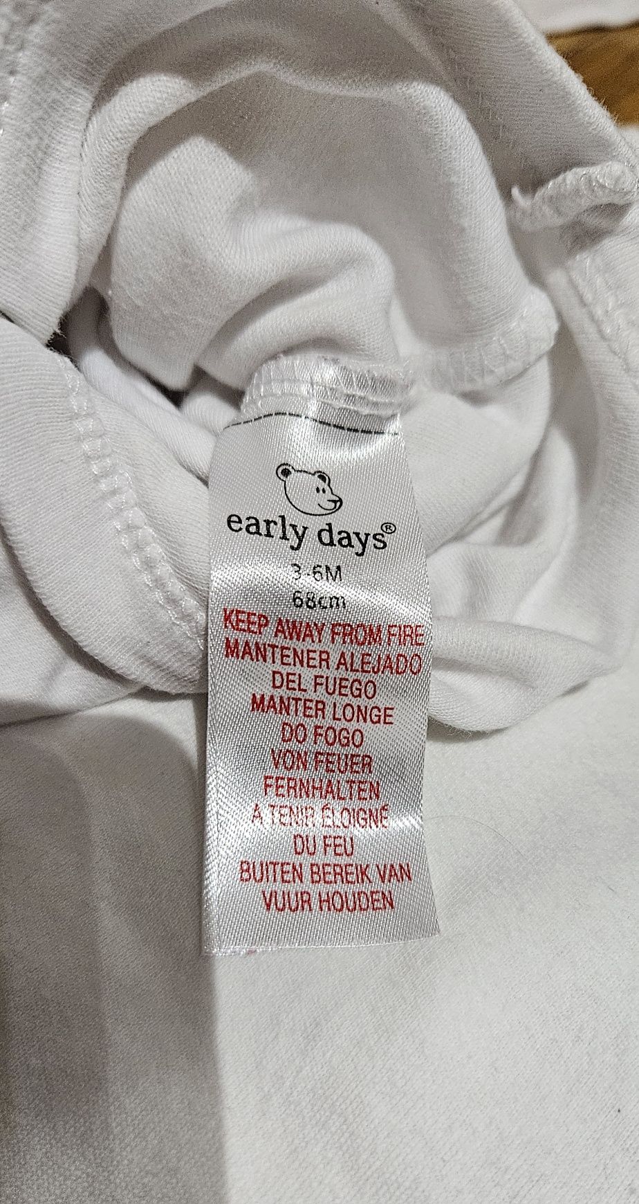 Zestaw dla niemowlaka body białe 4szt 68 newborn tanio ubranka dla nie