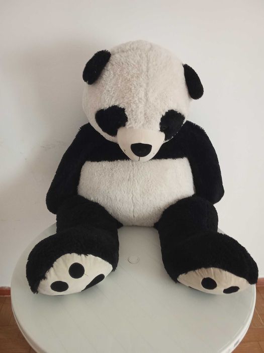 Urso panda de peluche com 1.40cm