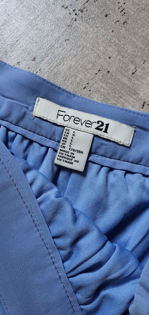 Forever 21 śliczna spódnica tiulowa asymetryczna baby blue S M