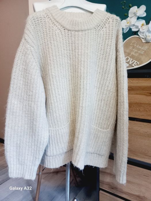 Gruby miesisty sweterek Zara xl oversize