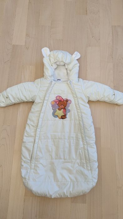 Дитячий демісезонний конверт (0-6 міс) з шапочкою