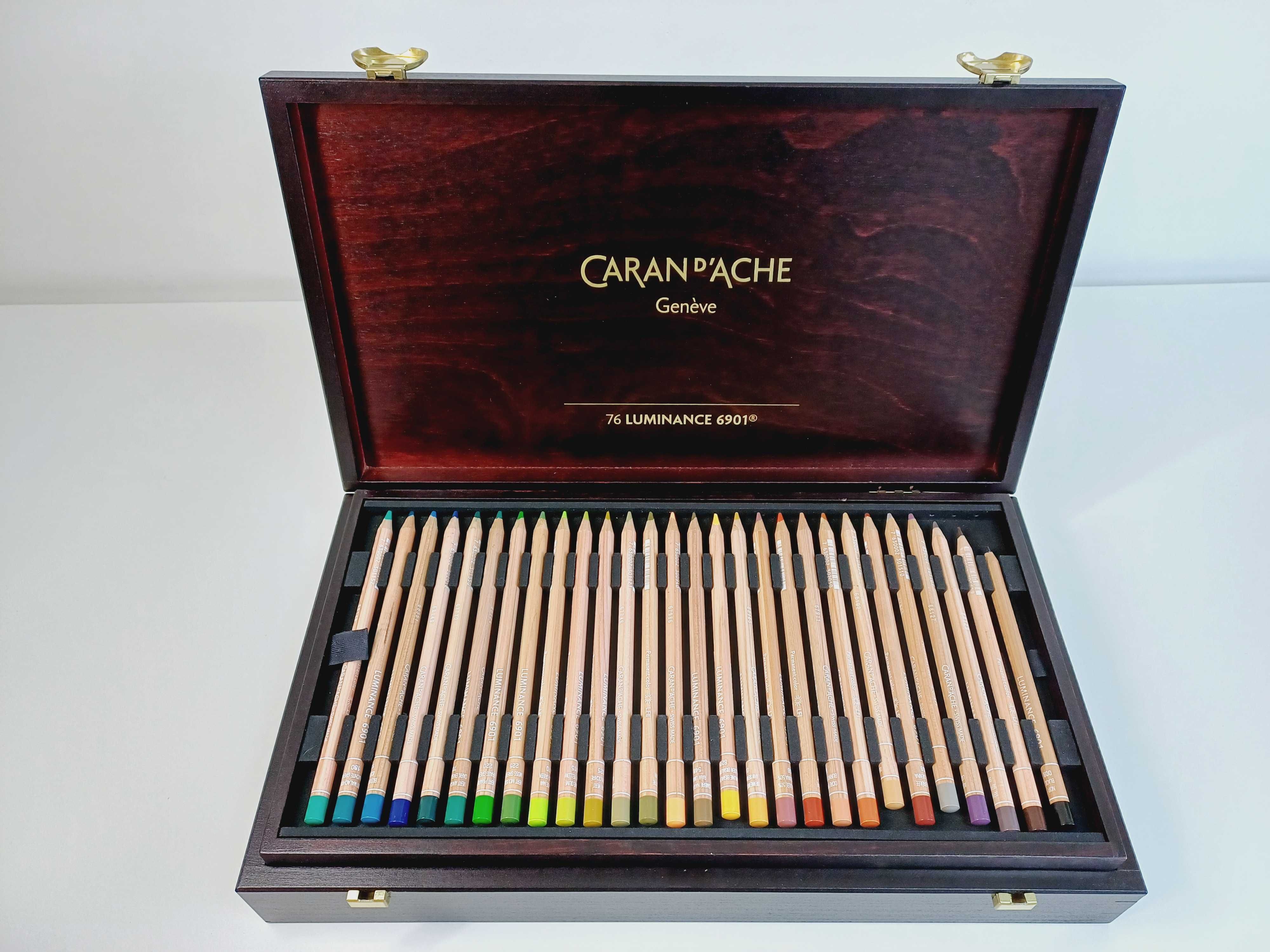 Kredki Caran d'Ache Luminance 6901 76 kolorów (2 ołówki + 2 blendery)