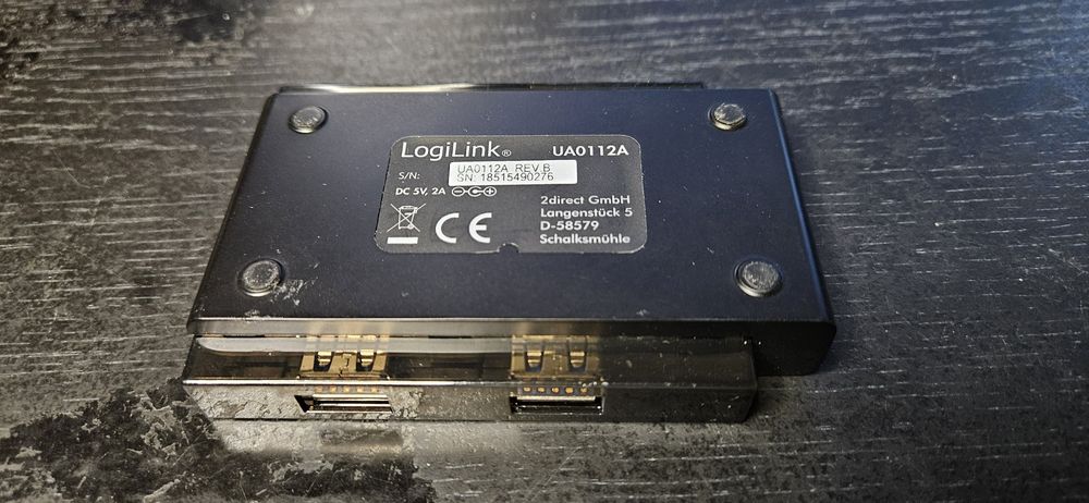 Hub USB 3.0 Logilink 4 port UA0112A pasywny / aktywny z zasilaczem
