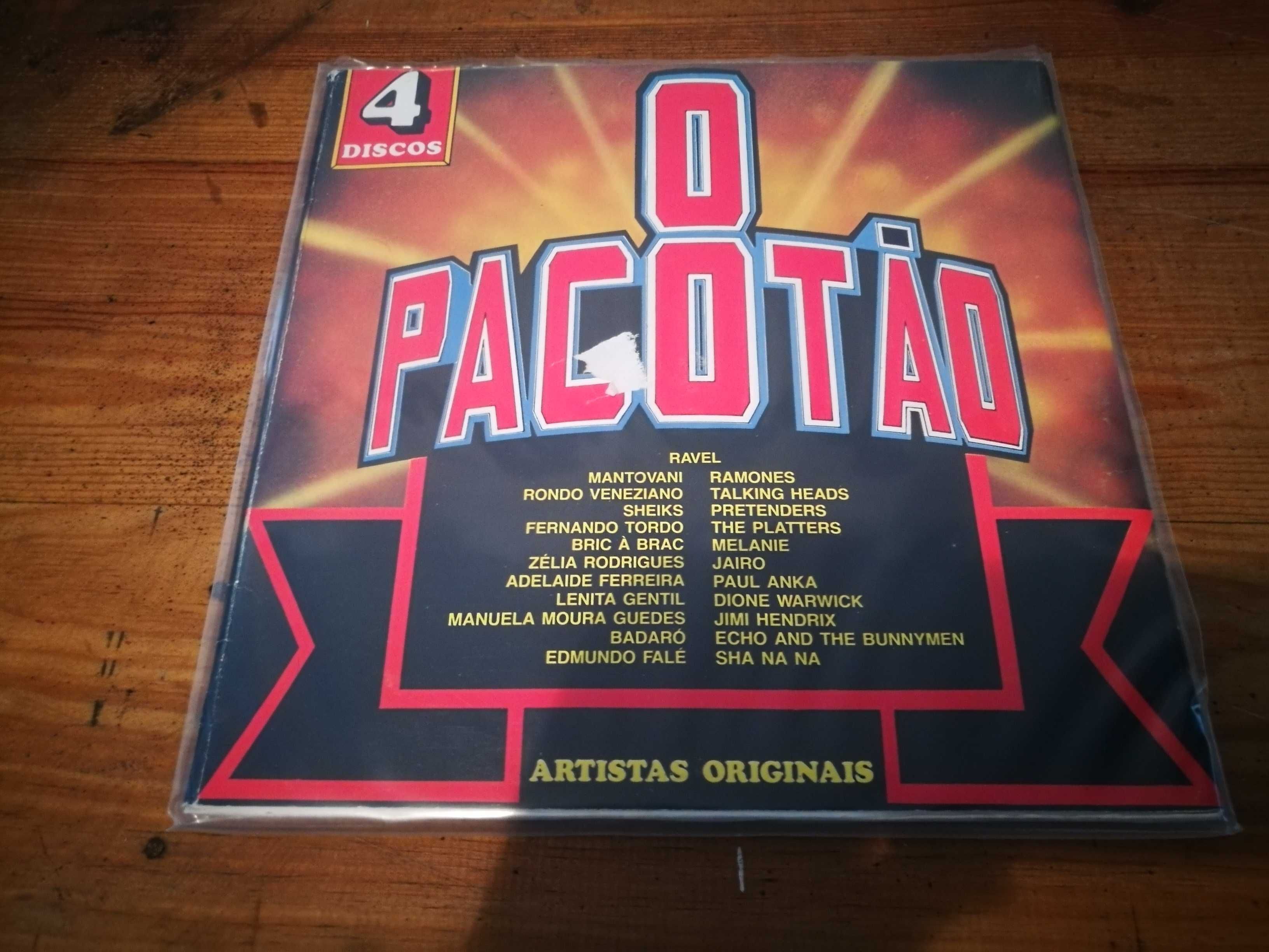 VARIOUS-O Pacotão -(Sheiks,Ramones,T Heads, E and Bunny,J Hendrix)4XLP