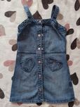 Sukienka jeansowa na szelkach H&M