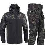 Костюм софтшел Gman Чорний мультикам Soft Shell на флісі