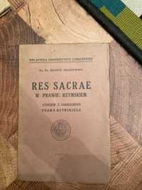 Henryk Insadowski Res Sacrae W PRAWIE RZYMSKIEM 1931