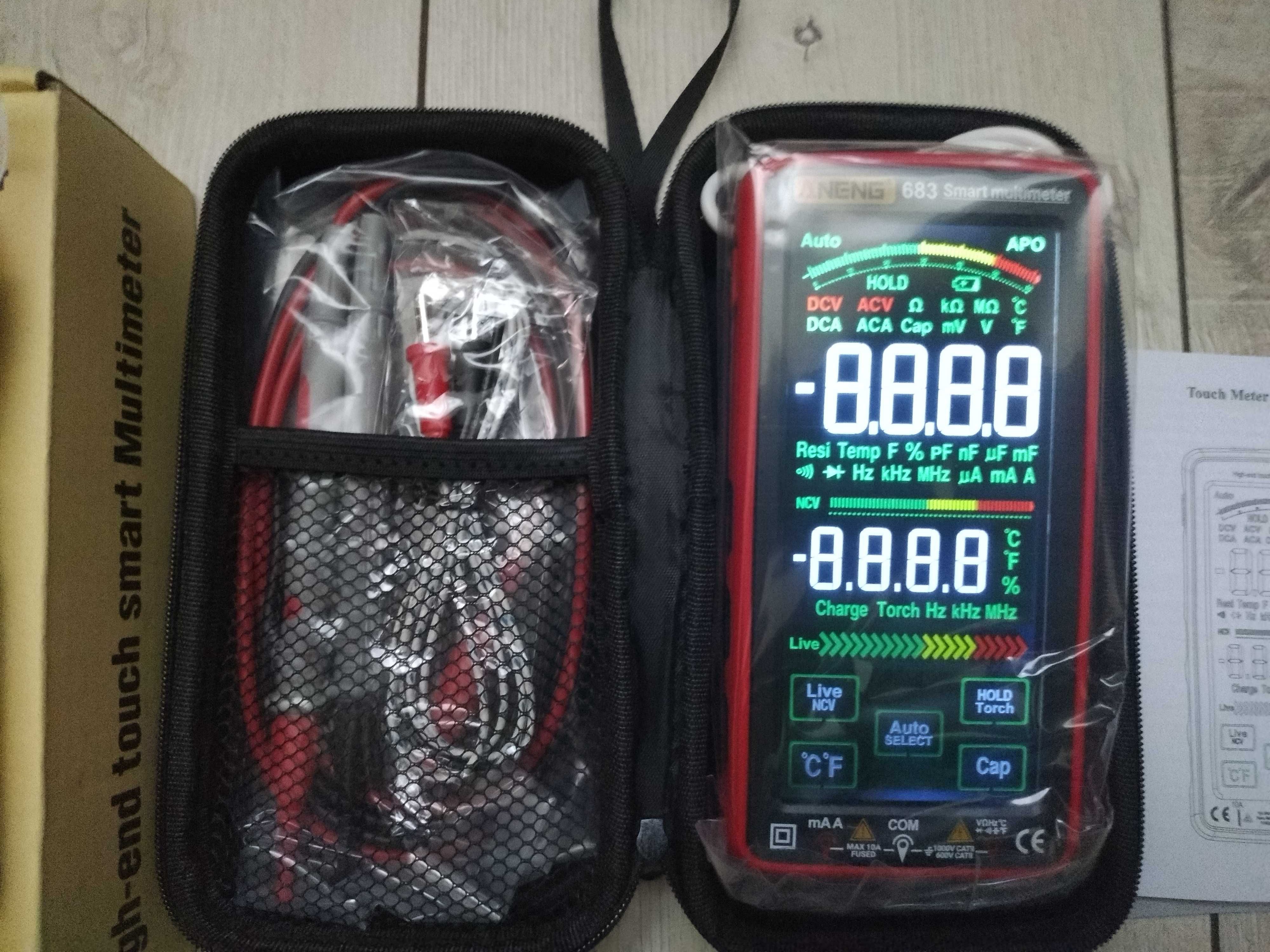 Мультиметр ANENG 683 Pro, тестер, индикатор напряжения, NVC, сенсорный