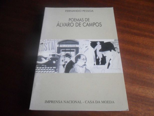 "Poemas de Álvaro de Campos" de Fernando Pessoa - Edição de 1992