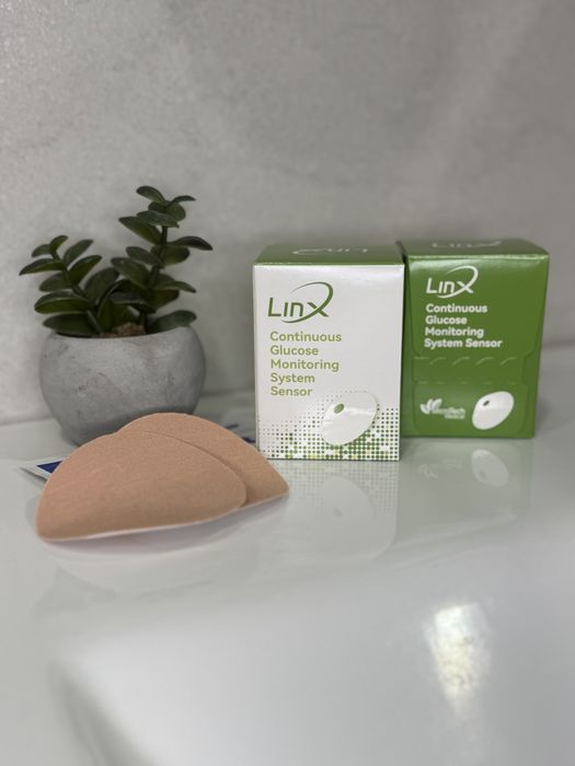 Сенсор моніторингу глюкози LinX завжди в наявності тейп у подарунок