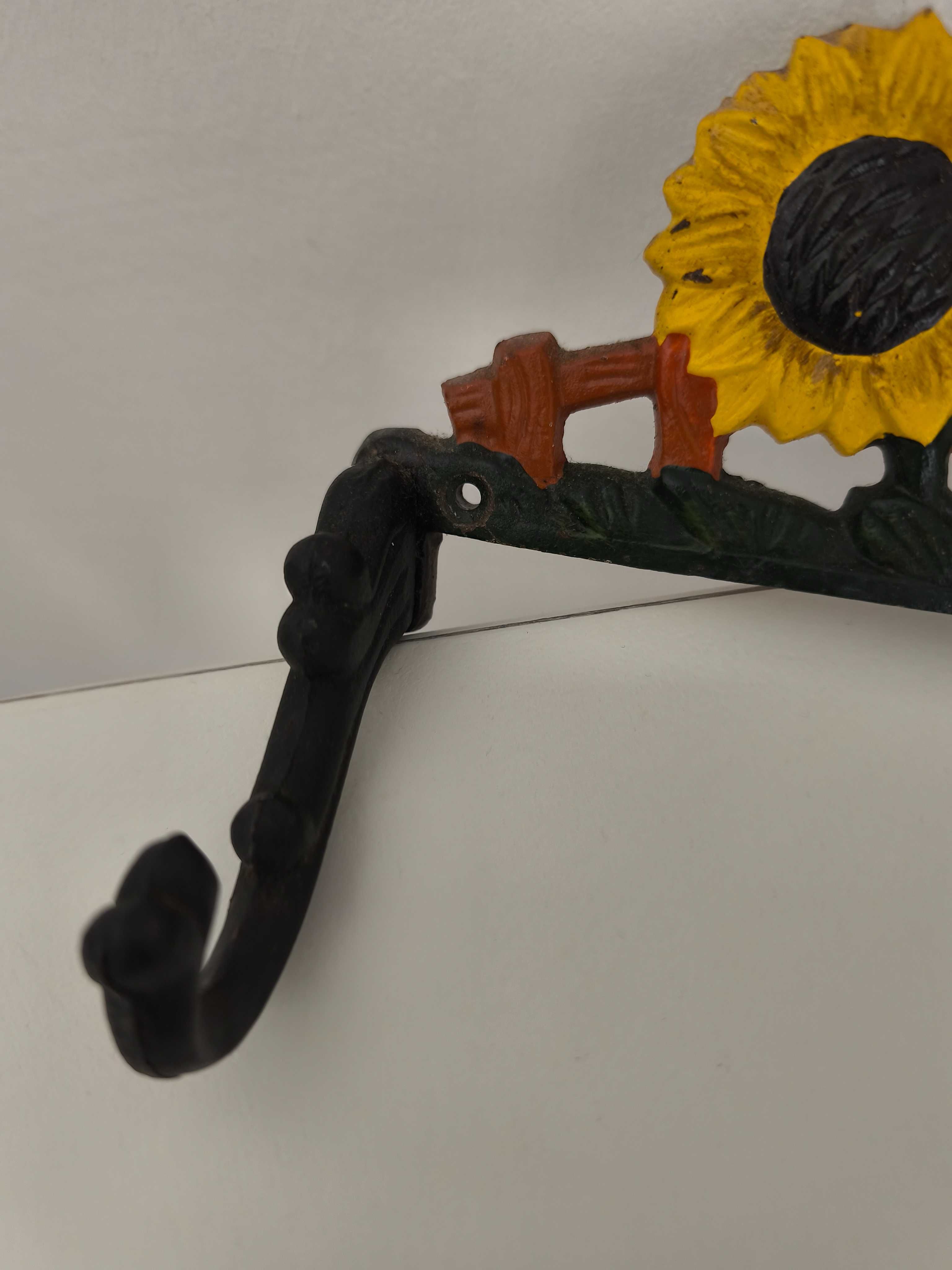 Suporte de rolo de papel de cozinha em ferro (girassóis)
