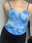 Syrenkowy gorsetowy top S/M