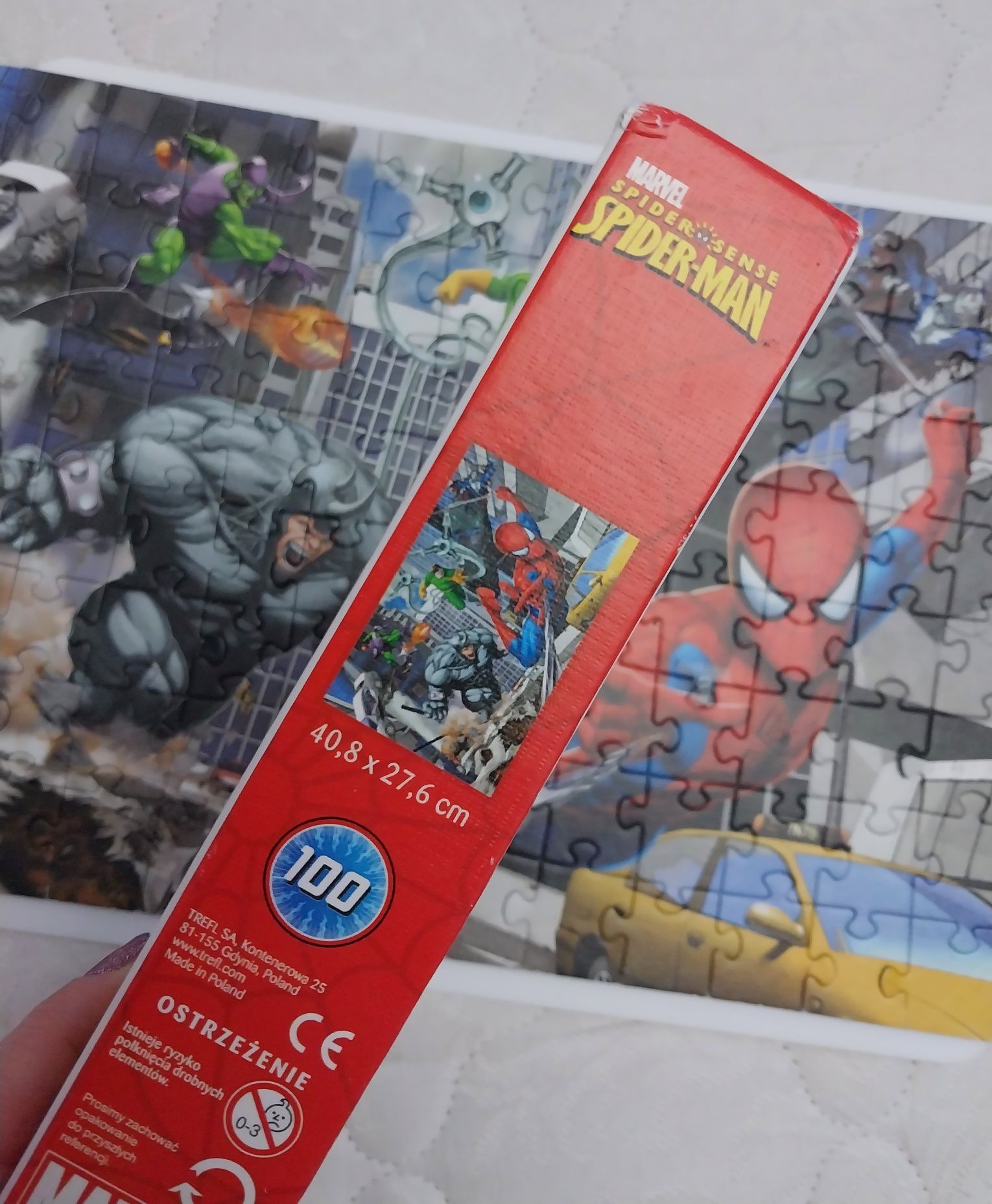 Крупні пазли Герої Marvel Spider-Man Людина-павук 100 елементів Trefl