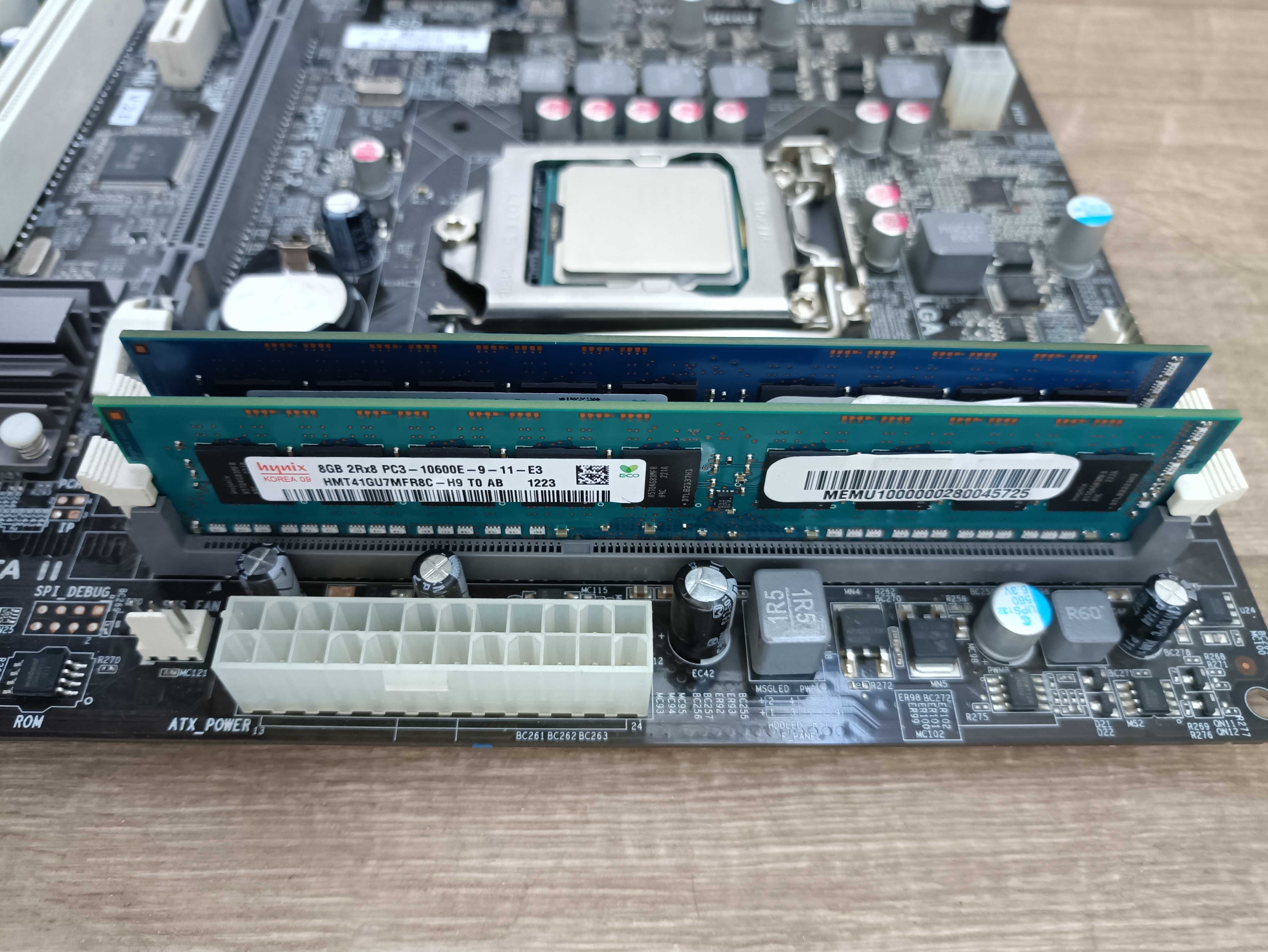 • Комплект Проц Intel i7 Xeon 4/8 ядер ОЗУ DDR3 16 Gb МП ECS H61 1155
